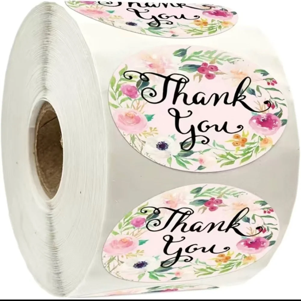 500 pc thank‎ you stickers